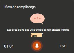Conseils à l’écran de Presenter Coach