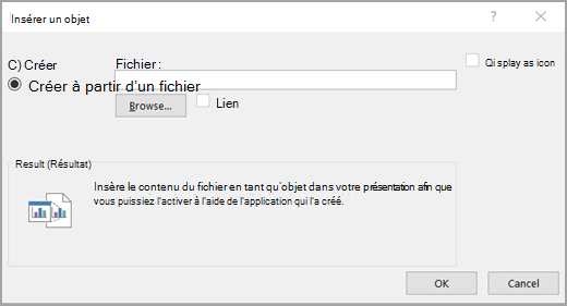 Cliquez sur Create from file (Créer à partir d’un fichier)