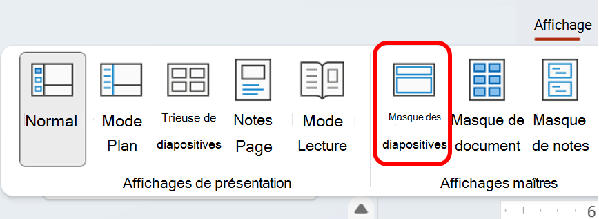 Masque des diapositives 2