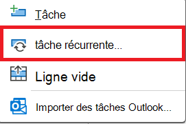 Image de la commande Tâche périodique