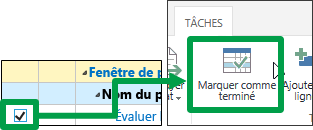 Marquer comme complété