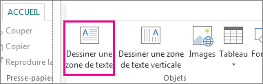 Capture d’écran de la boîte de dialogue Dessiner dans Publisher