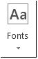 Bouton Polices dans Publisher 2013
