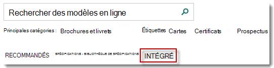 Page modèle Publisher 2013.