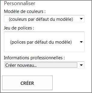 Options de modèle de carte postale pour modèles provenant de Office.com.