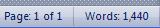 Statistiques dans Word