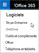 Liste des logiciels Office 365 avec Skype Entreprise