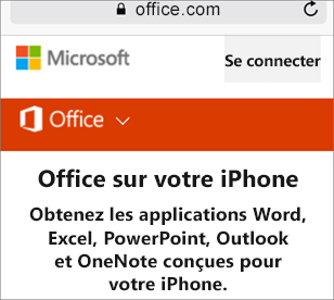 Accéder à office.com