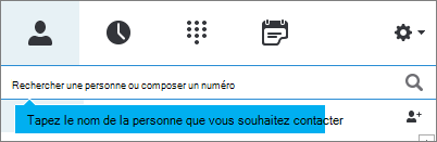 Rechercher un contact