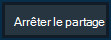 Bouton Arrêter la présentation