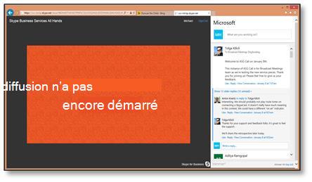 Page d’événement Rejoindre le Skypecast