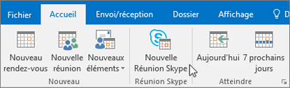 Planifier une réunion Skype Entreprise