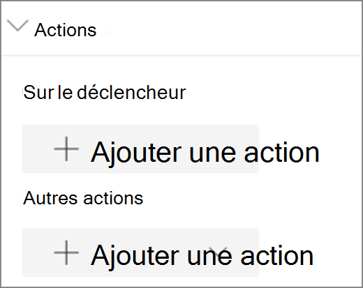 Menu Actions