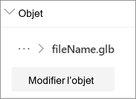 Modifier l’interface utilisateur de l’objet
