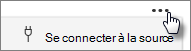 Capture d’écran du bouton Se connecter à la source.