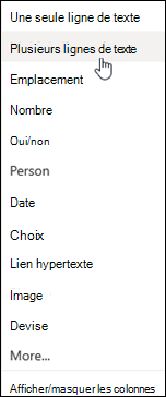 Plusieurs lignes de texte