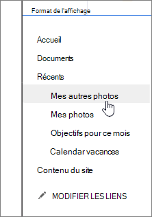 Éléments créés récemment