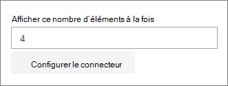 Volet de propriétés du connecteur