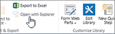 Ouvrir avec Explorer option sélectionnée mais non activée.