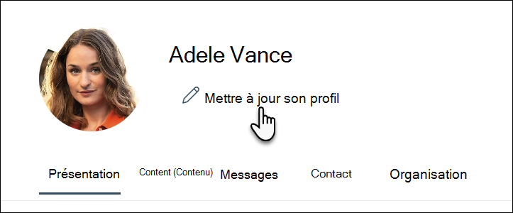 Mettre à jour le profil