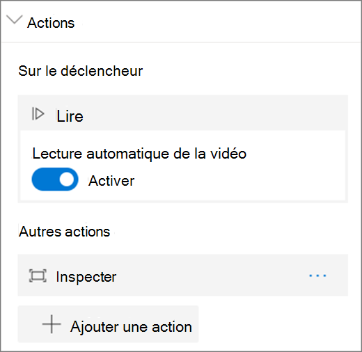 Options vidéo