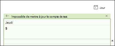 Erreur de contact de la liste d’adresses d’ajout d’une liste d’adresses d