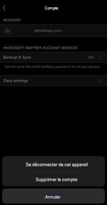 Déconnexion IOS de mon compte MSK