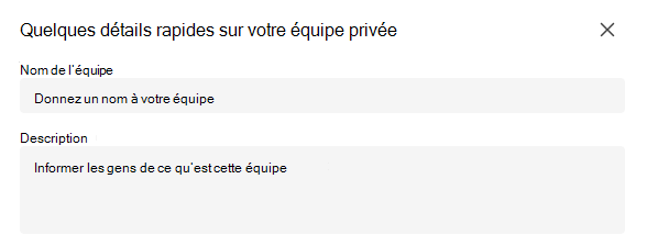 équipe privée