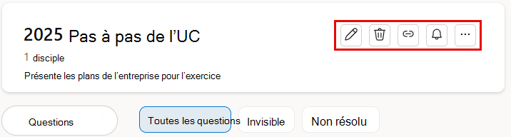modification d’une rubrique que vous avez ajoutée à une conversation