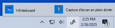 Capture d’écran du Espace de travail Windows Ink dans Windows 10.
