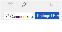Bouton Partager le document MS