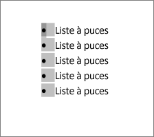 Puces sélectionnées
