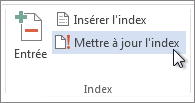 Mettre à jour l’index