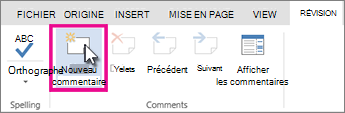 Ajouter un nouveau commentaire en mode Édition