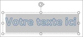 Texte d’espace réservé WordArt