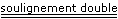 Example of double underline
