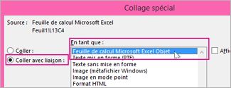 Choisir Microsoft Excel