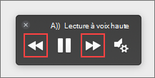Sélectionner Précédent ou Suivant