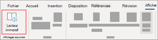 Sélectionnez le Lecteur immersif