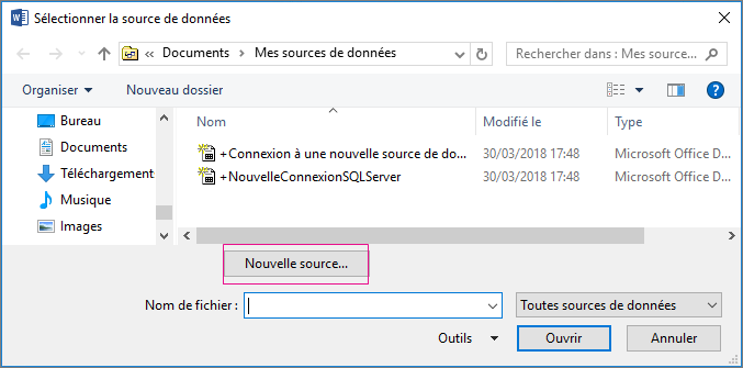 Fusion de sources de données