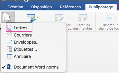 lettres types