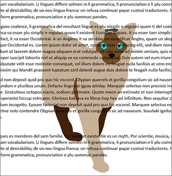 Derrière l’habillage du texte