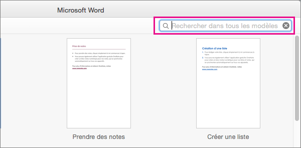 Entrez des mots-clés dans la zone de recherche pour rechercher les modèles associés.