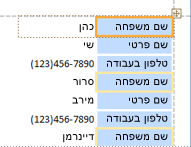 פריסת פקדים מוערמת בסיסית
