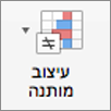לחצן 'עיצוב מותנה'