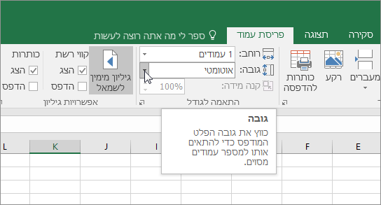 התאם לגודל