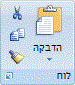 תמונת רצועת הכלים של Excel