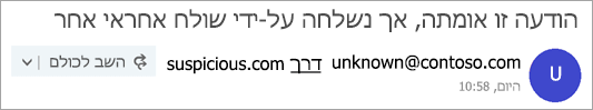 צילום מסך של תג 'דרך'