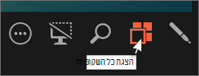 לחץ על נווט השקופיות כדי להציג את כל השקופיות