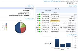 לוח מחוונים לדוגמה המתארח ב- SharePoint Server 2010